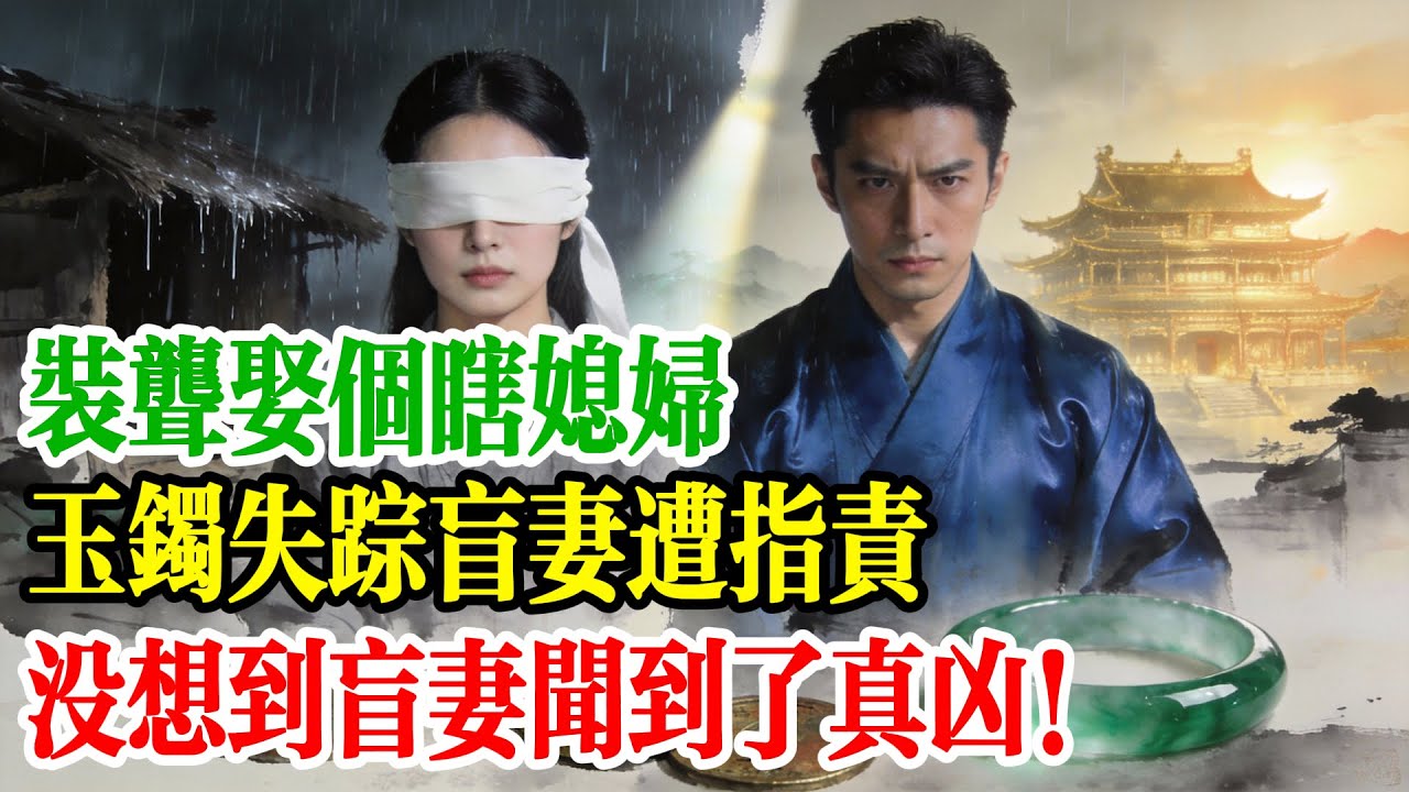 首富裝窮娶盲新娘：新婚夜她只要三枚銅錢，沒想到祖傳玉鐲失竊，全家竟靠這瞎媳婦逆天改運！民間故事,華人故事,中文故事,聽故事,人情冷暖,感人故事,智慧故事,說書,寓言故事,家庭教育,處世哲學,繁體中文