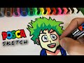 Sketching with Posca markers/ How to Sketching