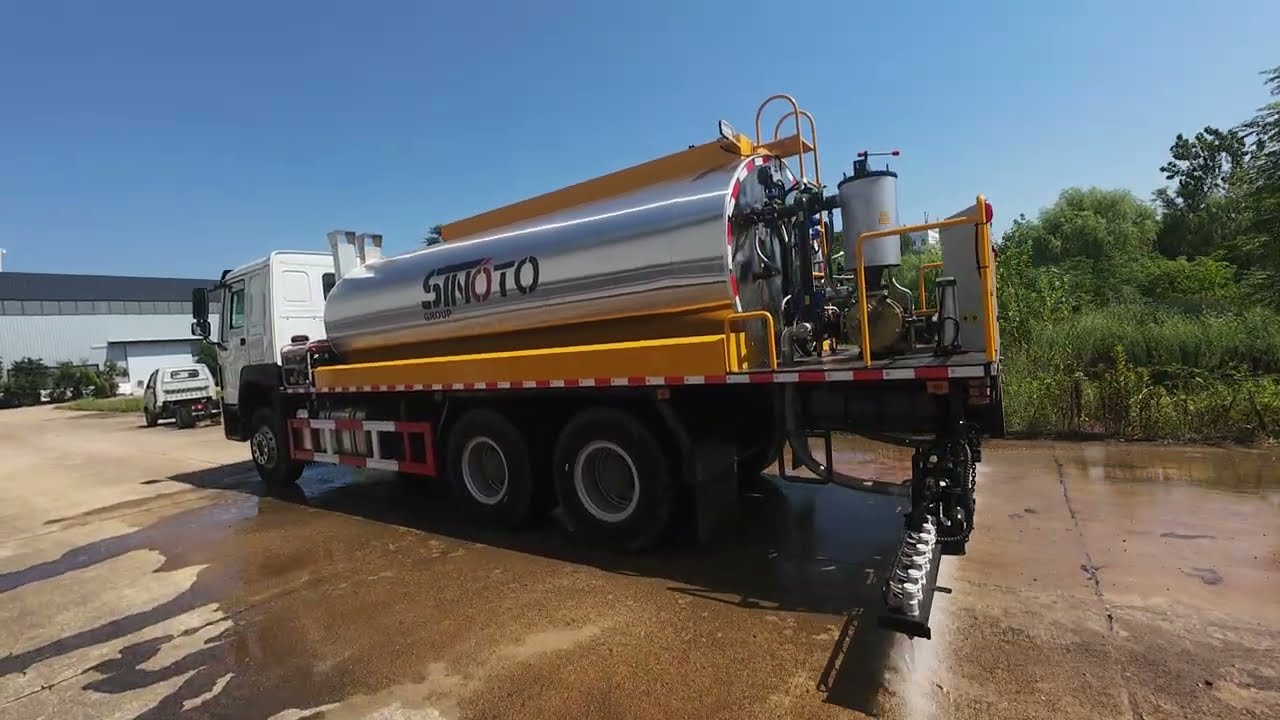 Bitumen Distributor Testing in process