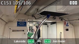 [Robotic][SMRT] KHI C151 ~ 105/106 ~ EW26 Lakeside → EW29 Joo Koon