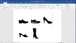 How to insert shoe symbols in word