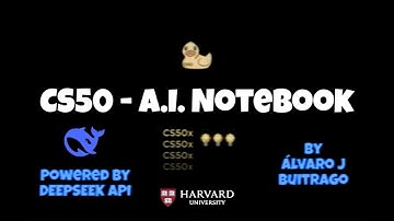 CS50 Computer Science - Final Project - AI Notebook - Álvaro J Buitrago