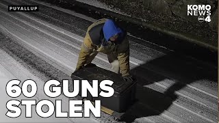 Puyallup authorities seek public's help after 60 firearms stolen from storage unit