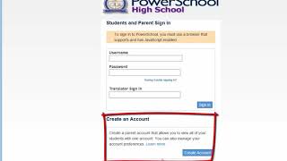 Create Your PowerSchool Parent Account