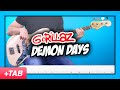 Gorillaz  demon days  bass cover with play along tabs