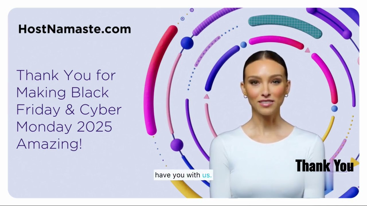 HostNamaste Thanks You ❤️ Black Friday & Cyber Monday 2025 – A Record-Breaking Hosting Festival