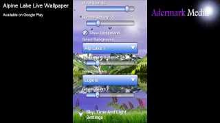 Alpine Lake (Android Live Wallpaper) screenshot 2