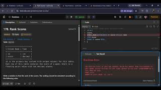 LeetCode | SQL | ThinkPad T470s | 10 min real time | no talking | EP-01