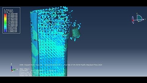 Simulation of high velocity impact in fluid-filled container -smoothed particle hydrodynamics