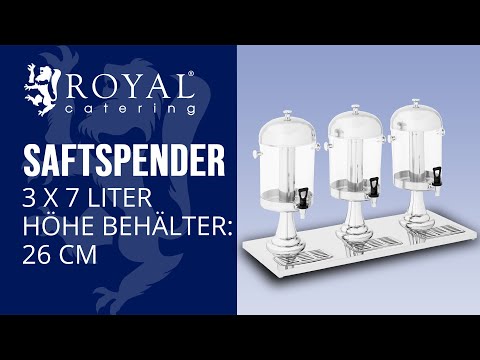 Saftspender Royal Catering RCSD-3 | Produktpräsentation