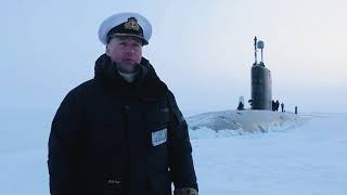 HMS Trenchant at the North Pole - completes ICEX 2018