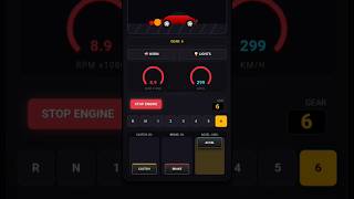 ​Day 10 : Supercar Simulator using HTML & JavaScript on Mobile 🏎️🔥 #shorts #coding #webdevelopment