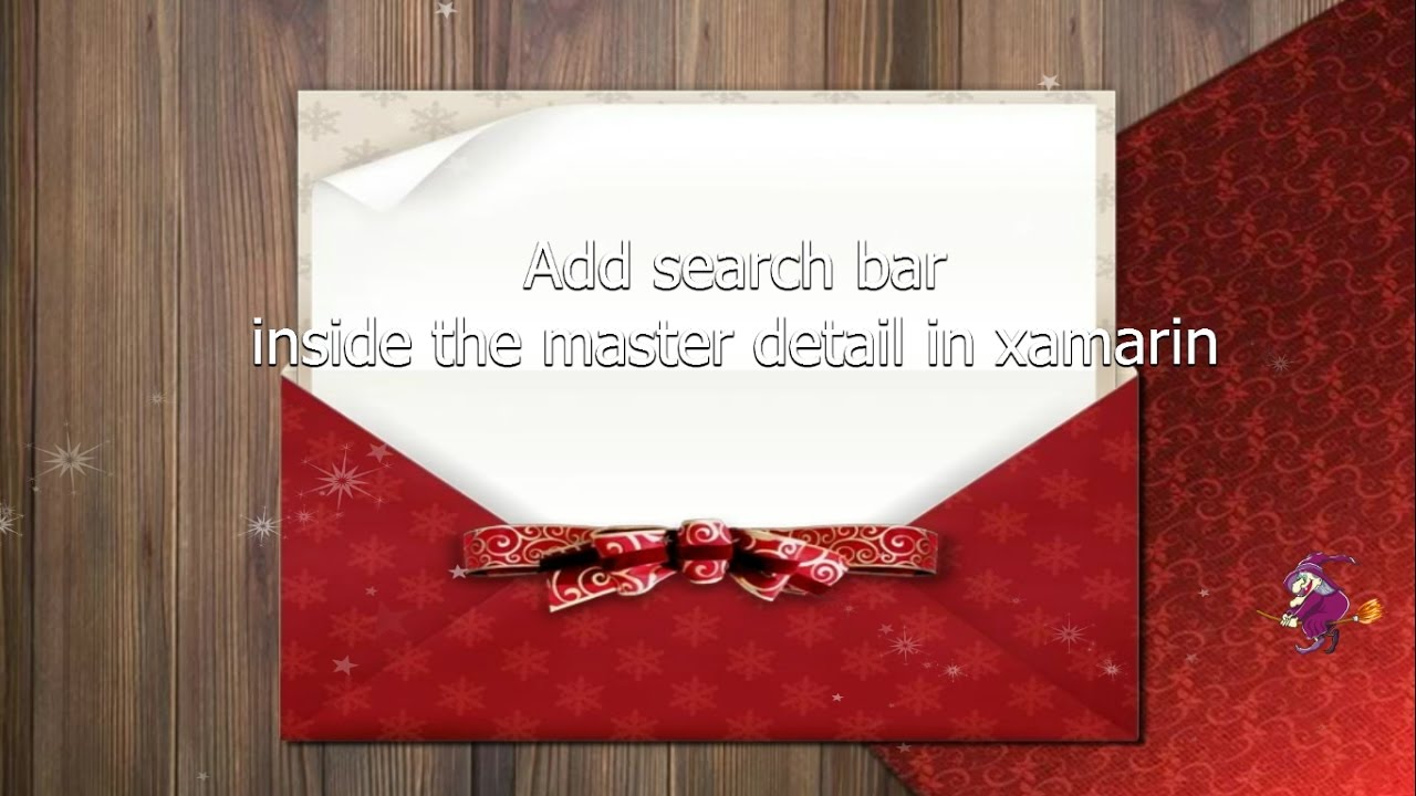 add search bar inside the master detail in xamarin - YouTube