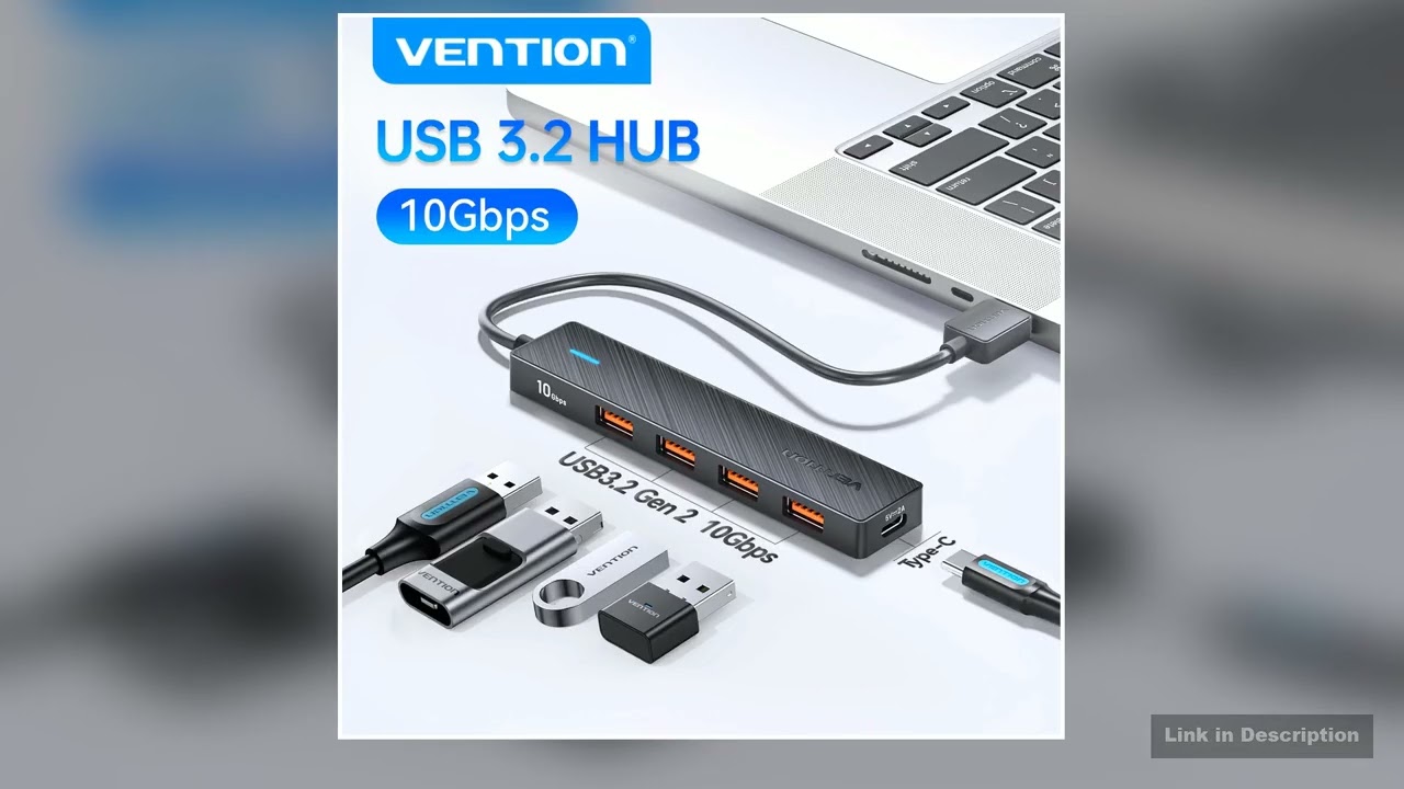 Vention USB 32 Gen2 HUB 5 Ports Splitter 10Gbps USB A Type C HUB Multiport Adapter for MacBook