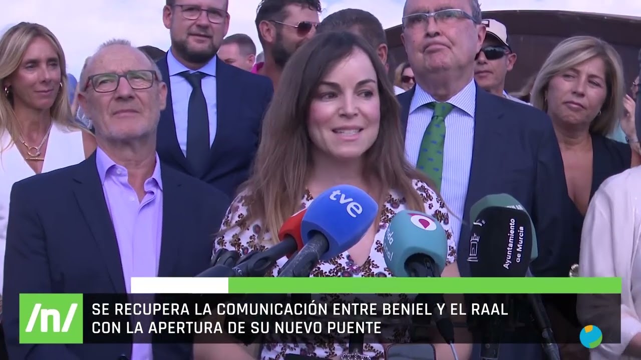 15/09/2025: El Raal y Beniel vuelven a estar unidos con la apertura de su nuevo puente.
