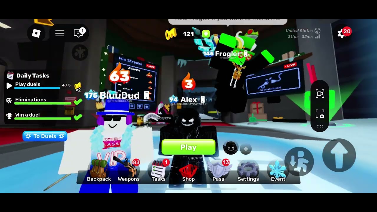 Me bluudud and frogler opening skin case in rivals