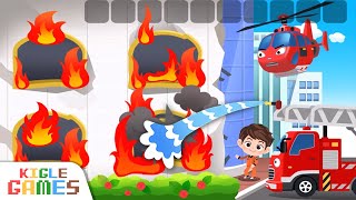 부릉부릉 자동차송 모음 | 노래 동요 구조대송 소방차 경찰차 구급차 정비놀이 | 꼬마버스 타요 | KIGLE GAMES