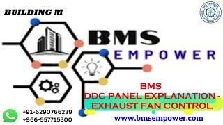 BMS Exhaust FAN DDC panel Drawing FULL video.#bms #india #electricalengineering