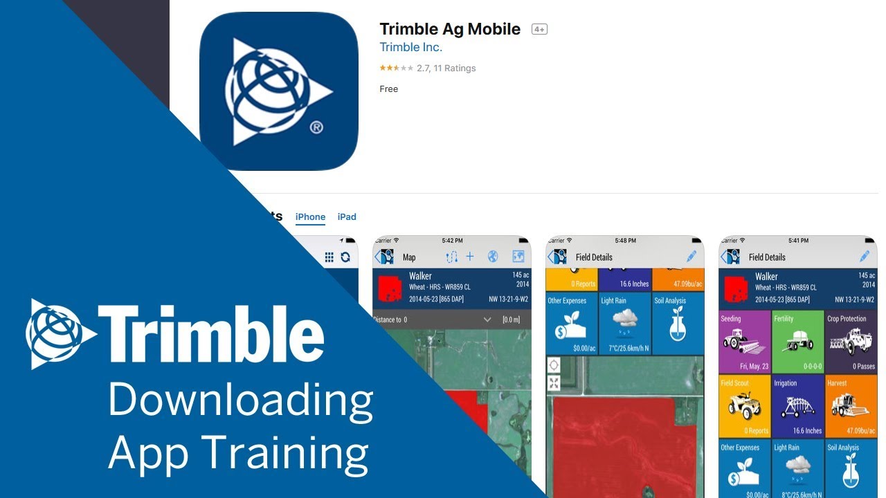 How to Download the App for iPhone Mobile Training Trimble Ag