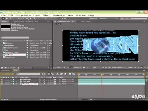 درس افتر افكتس لعمل فاصل اخباري منتدى فكرنا
