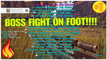 RUNNING A BOSS FIGHT ON FOOT FOR TEK TURRETS!!!!! -ARK Nitrogaming Server