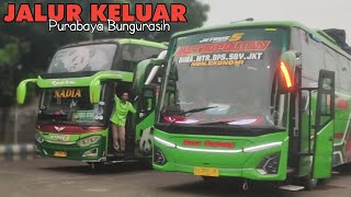 Hunting Bus Di Jalur Keluar Terminal Purabaya Bungurasih
