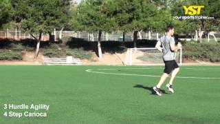 3 Hurdle Agility 4 Step Carioca