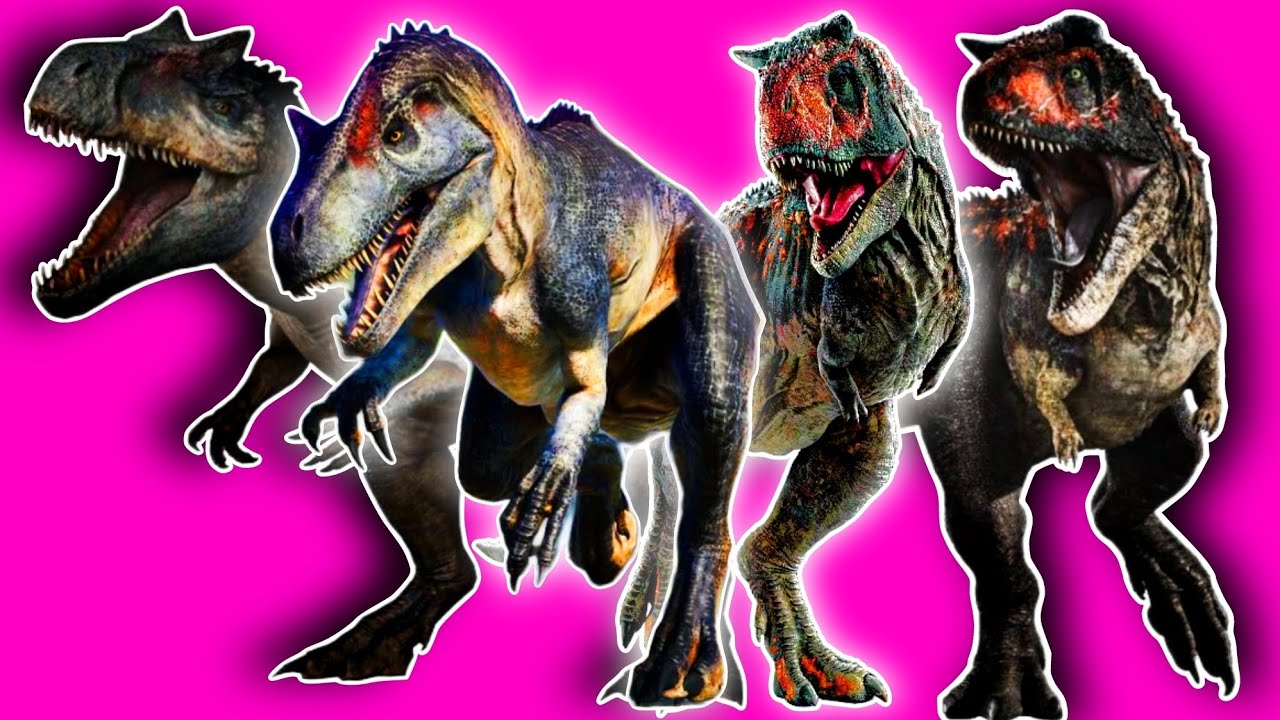 ALLOSAURUS AND CARNOTAURUS JURASSIC WORLD CHAOS THEORY [Song: STOMP YOUR FEET]