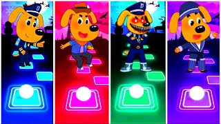 Sheriff Laborador  All video 🆚 Sheriff labrador  Team 🎵 Who is The best? 🎶Tiles Hop Edm Rush  Game  screenshot 1