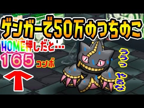 ゲンガー軸で５０万のつちのこが Home押し で挑戦するとこうなります メガジュペッタランキング ポケとる実況 Youtube