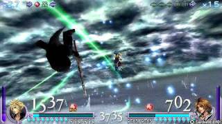 Dissidia Final Fantasy (english) Cloud LV 100 vs Tidus LV 100