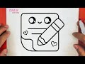 How to draw a cute love envelope step by step draw cute things