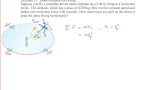 Chapter 5, Example #1 (Model airplane on a string)