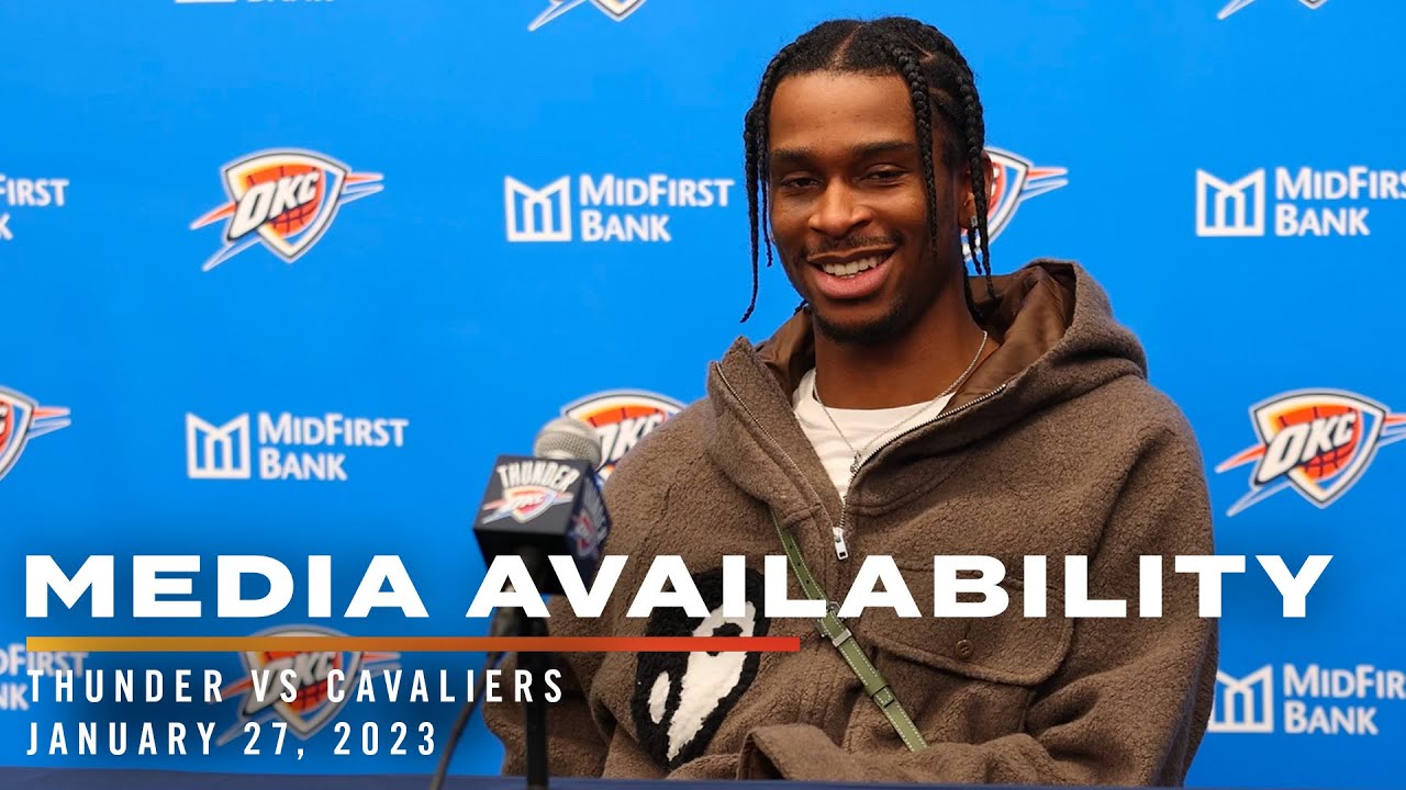 Okc Thunder Full Media Availability Post Game Vs Cleveland Cavaliers 