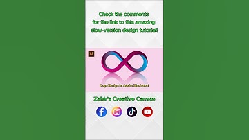 Gradient Infinity Logo in Illustrator #shorts