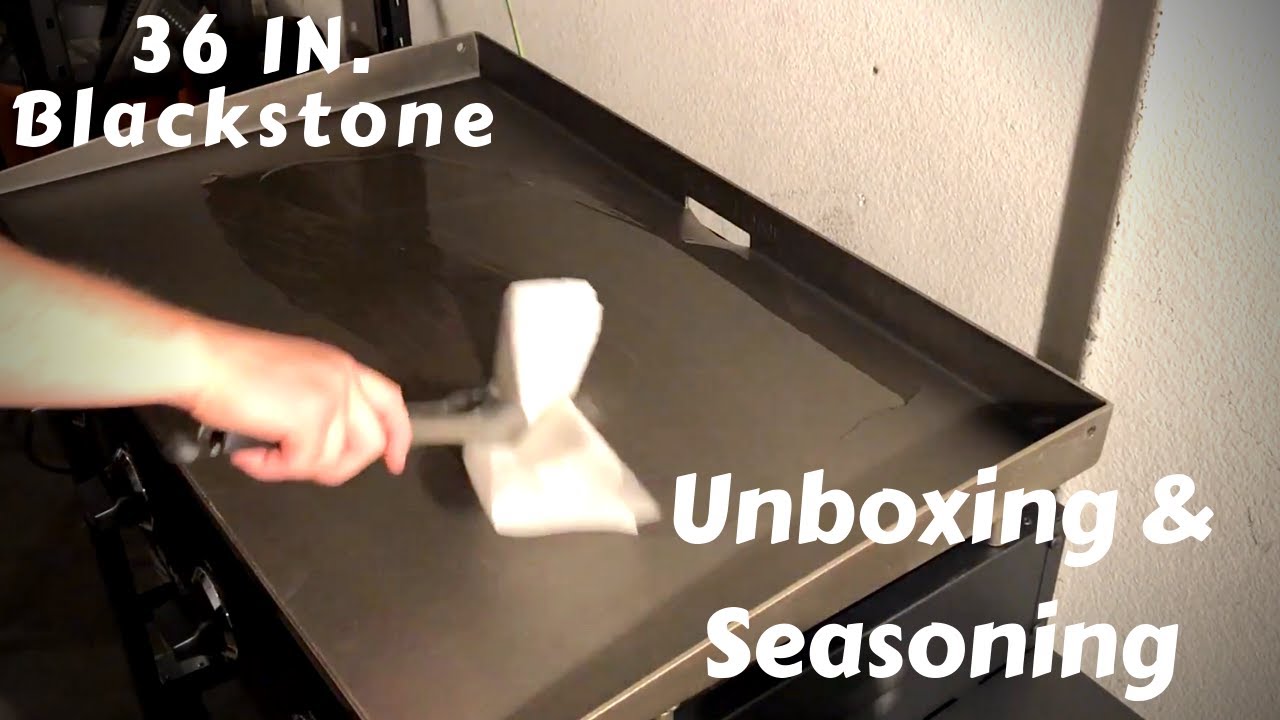 New Blackstone griddle unboxing (Rear grease management)
