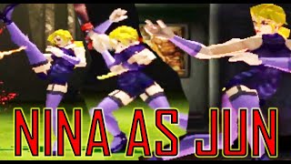 [TAS] Nina With Jun's Moves Gameplay - Tekken 2 (Arcade Version) (Requested)
