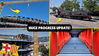 Camp Nou Construction Update: Compression Ring Installed, Slats Incoming &amp; Major Progress