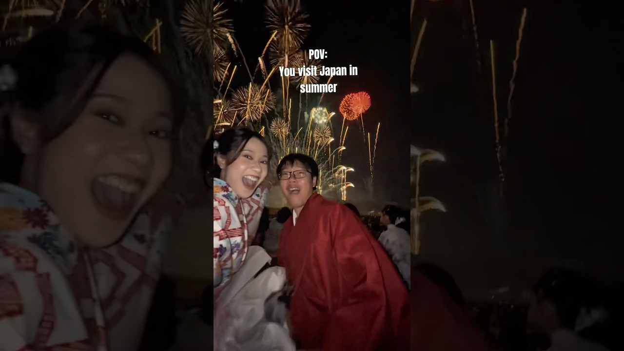 Japan summer fireworks is really anime-iíh 