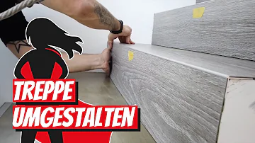 Wie verkleide ich Treppenstufen?