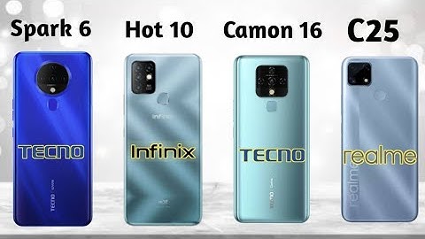 Realme C25 vs Tecno Spark 6 vs Infinix Hot 10 vs Tecno Camon 16 Full Comparison...