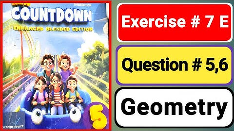 Countdown book 5 unit 7 ||class 5 maths Exercise 7E ||countdown 5 ex 7E ||Geometry || grade 5 maths