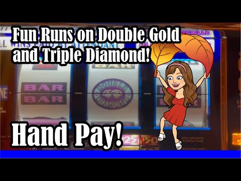 🍒SAVED by Cherries! Handpay Jackpot! Nice Runs on Old School Triple Diamond and Double Gold Slots!