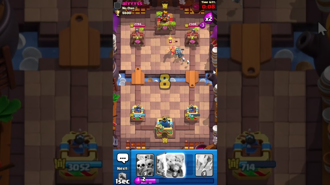 Clash Royale Game 1 Almost Lost 