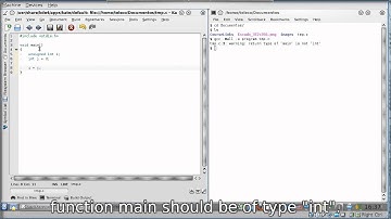 Using an editor and a compiler to test your C programs
