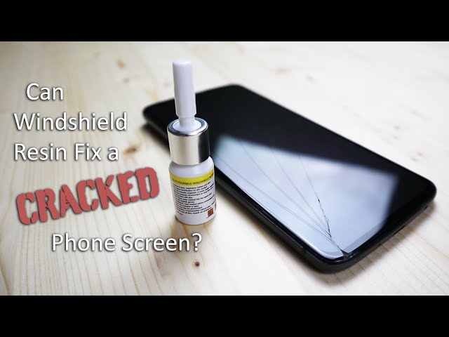 Repairing a cracked phone screen