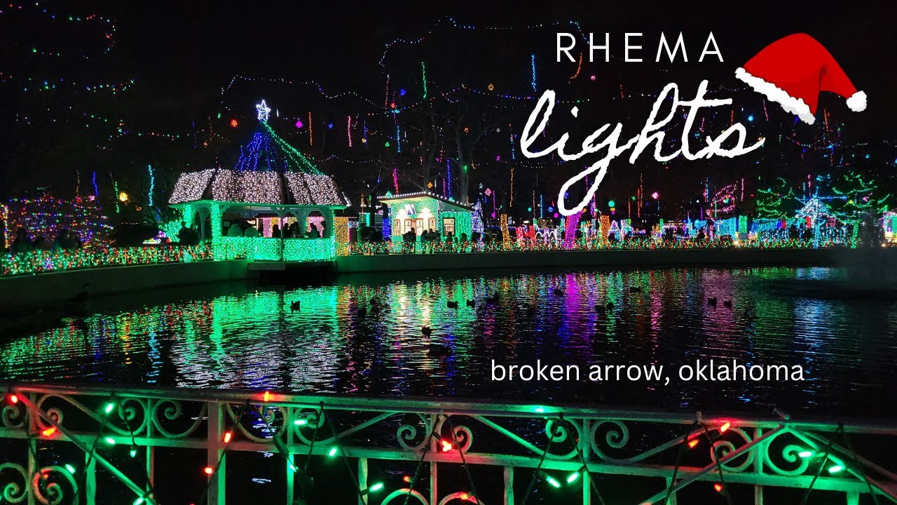 Rhema Lights in Broken Arrow Oklahoma Beautiful Christmas lights