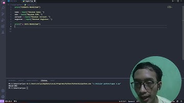 Tutorial Membuat Biodata Mahasiswa sederhana dengan Bahasa Pemograman PYTHON #cafeit #CafeIT