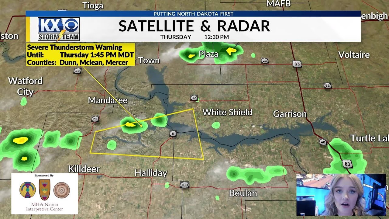 Severe Thunderstorm Warning for Dunn, McLean and Mercer Counties until ...