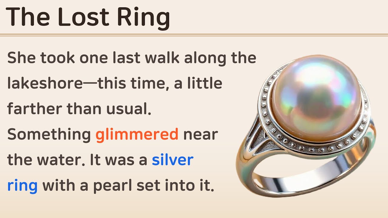 The Lost Ring | Short English Story | Learn English